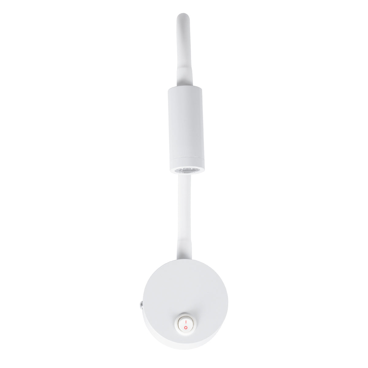 GloboStar® GOOSE 60876 Μοντέρνο Φωτιστικό Τοίχου - Απλίκα Ξενοδοχείου Bed Side LED 3W 300lm 36° AC 220-240V - Reading Light - Μ6.5 x Π15 x Υ24.5cm - Φυσικό Λευκό 4500K - Λευκό - ledmania.gr