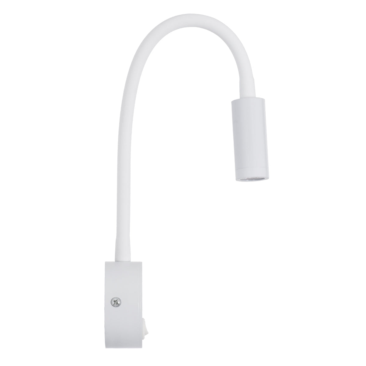 GloboStar® GOOSE 60876 Μοντέρνο Φωτιστικό Τοίχου - Απλίκα Ξενοδοχείου Bed Side LED 3W 300lm 36° AC 220-240V - Reading Light - Μ6.5 x Π15 x Υ24.5cm - Φυσικό Λευκό 4500K - Λευκό - ledmania.gr