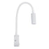 GloboStar® GOOSE 60876 Μοντέρνο Φωτιστικό Τοίχου - Απλίκα Ξενοδοχείου Bed Side LED 3W 300lm 36° AC 220-240V - Reading Light - Μ6.5 x Π15 x Υ24.5cm - Φυσικό Λευκό 4500K - Λευκό - ledmania.gr