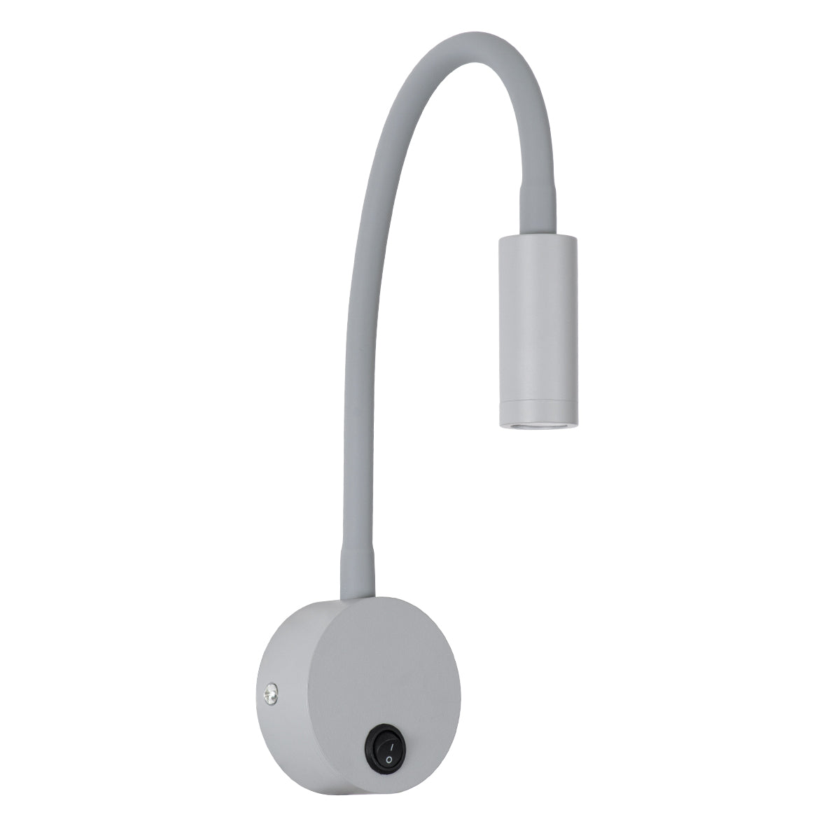 GloboStar® GOOSE 60877 Μοντέρνο Φωτιστικό Τοίχου - Απλίκα Ξενοδοχείου Bed Side LED 3W 300lm 36° AC 220-240V - Reading Light - Μ6.5 x Π15 x Υ24.5cm - Φυσικό Λευκό 4500K - Γκρι Ανθρακί - ledmania.gr