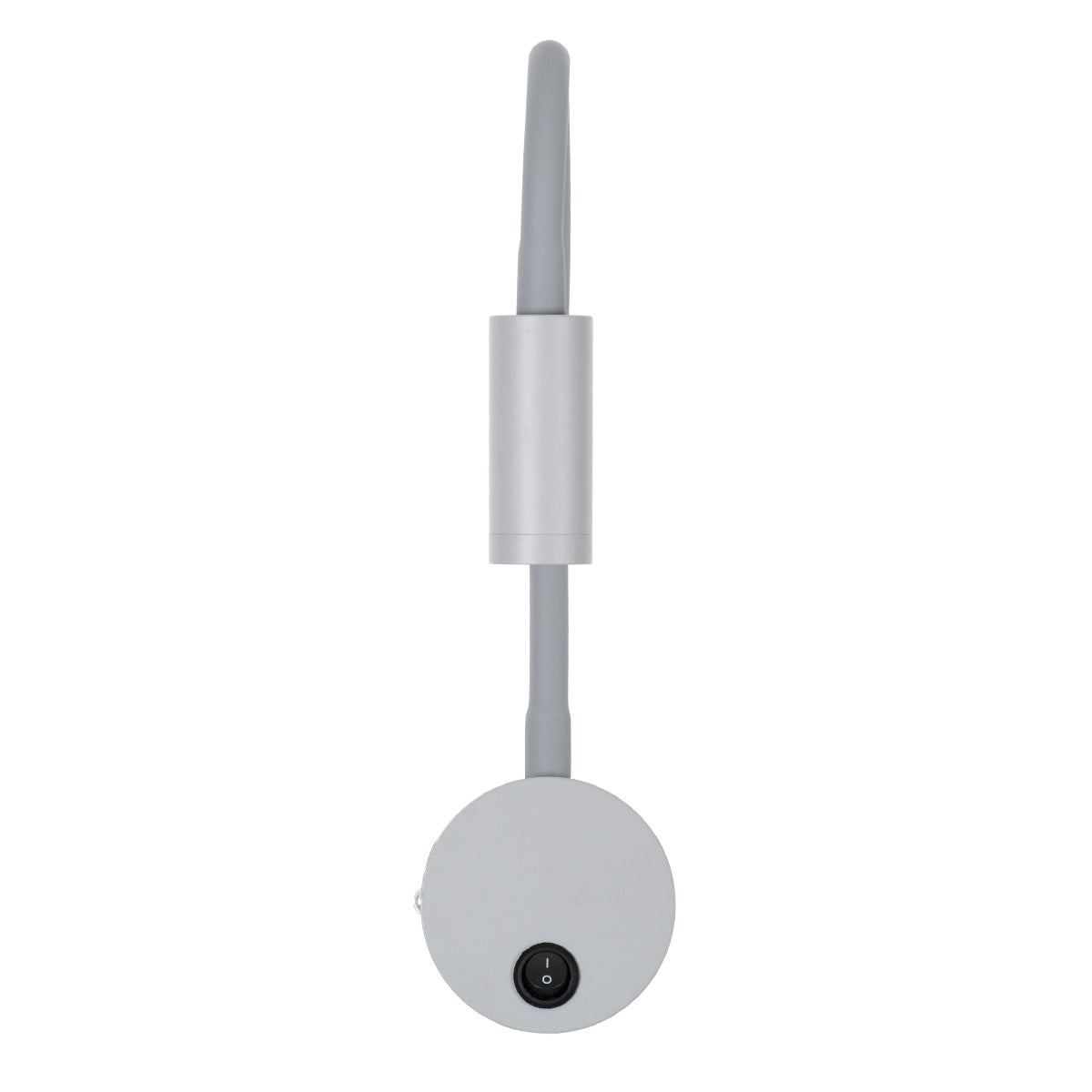 GloboStar® GOOSE 60877 Μοντέρνο Φωτιστικό Τοίχου - Απλίκα Ξενοδοχείου Bed Side LED 3W 300lm 36° AC 220-240V - Reading Light - Μ6.5 x Π15 x Υ24.5cm - Φυσικό Λευκό 4500K - Γκρι Ανθρακί - ledmania.gr