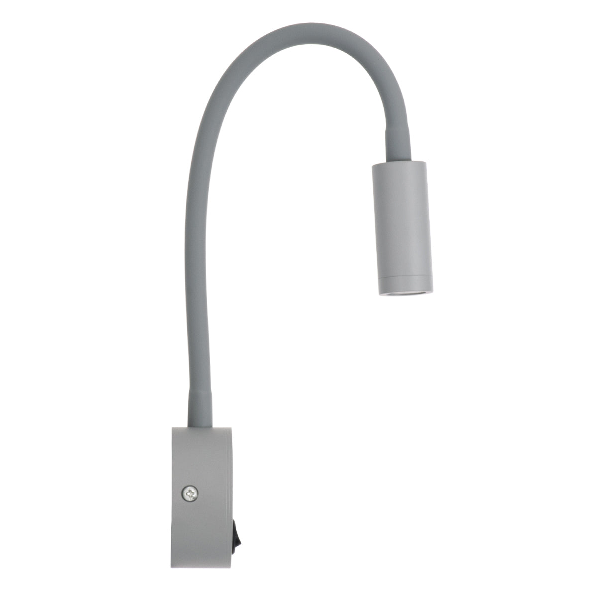 GloboStar® GOOSE 60877 Μοντέρνο Φωτιστικό Τοίχου - Απλίκα Ξενοδοχείου Bed Side LED 3W 300lm 36° AC 220-240V - Reading Light - Μ6.5 x Π15 x Υ24.5cm - Φυσικό Λευκό 4500K - Γκρι Ανθρακί - ledmania.gr