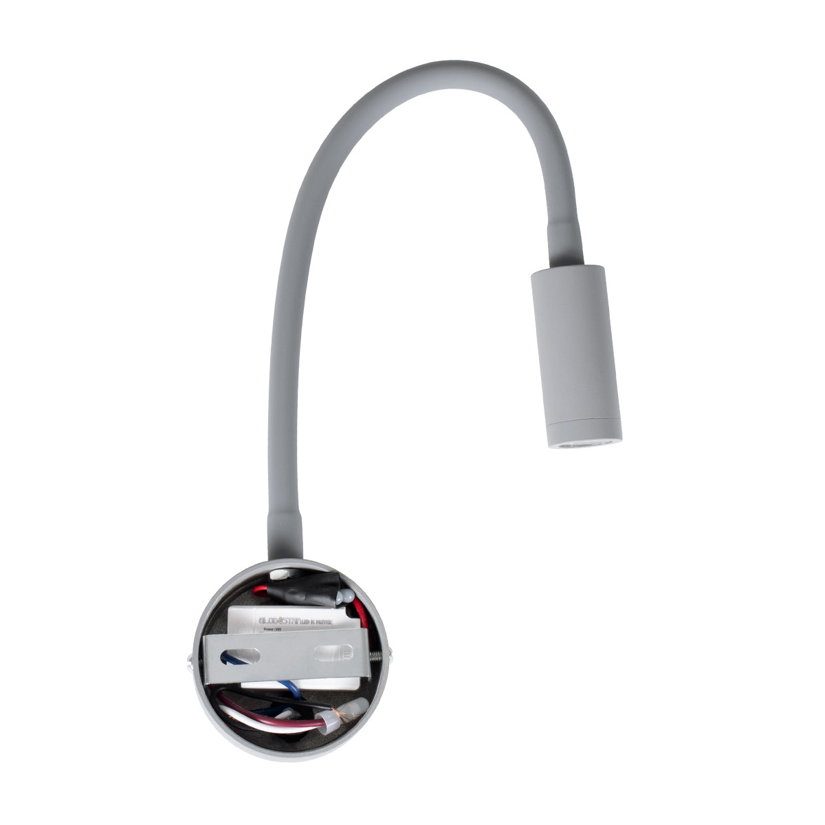 GloboStar® GOOSE 60877 Μοντέρνο Φωτιστικό Τοίχου - Απλίκα Ξενοδοχείου Bed Side LED 3W 300lm 36° AC 220-240V - Reading Light - Μ6.5 x Π15 x Υ24.5cm - Φυσικό Λευκό 4500K - Γκρι Ανθρακί - ledmania.gr