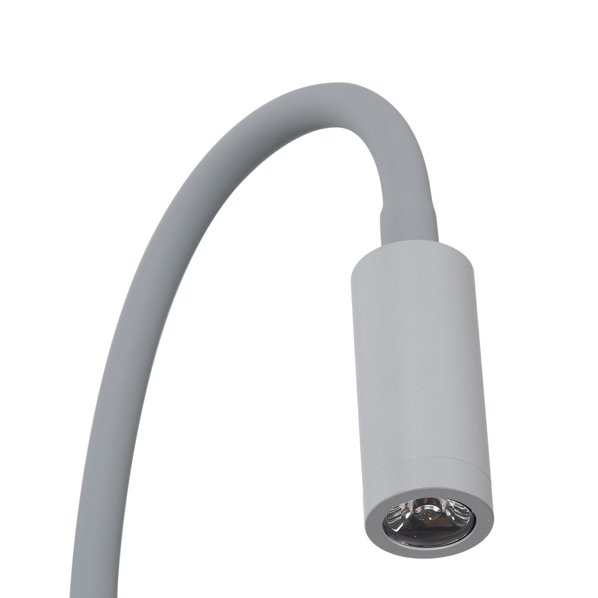 GloboStar® GOOSE 60877 Μοντέρνο Φωτιστικό Τοίχου - Απλίκα Ξενοδοχείου Bed Side LED 3W 300lm 36° AC 220-240V - Reading Light - Μ6.5 x Π15 x Υ24.5cm - Φυσικό Λευκό 4500K - Γκρι Ανθρακί - ledmania.gr