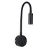 GloboStar® GOOSE 60878 Μοντέρνο Φωτιστικό Τοίχου - Απλίκα Ξενοδοχείου Bed Side LED 3W 300lm 36° AC 220-240V - Reading Light - Μ6.5 x Π15 x Υ24.5cm - Φυσικό Λευκό 4500K - Μαύρο - ledmania.gr