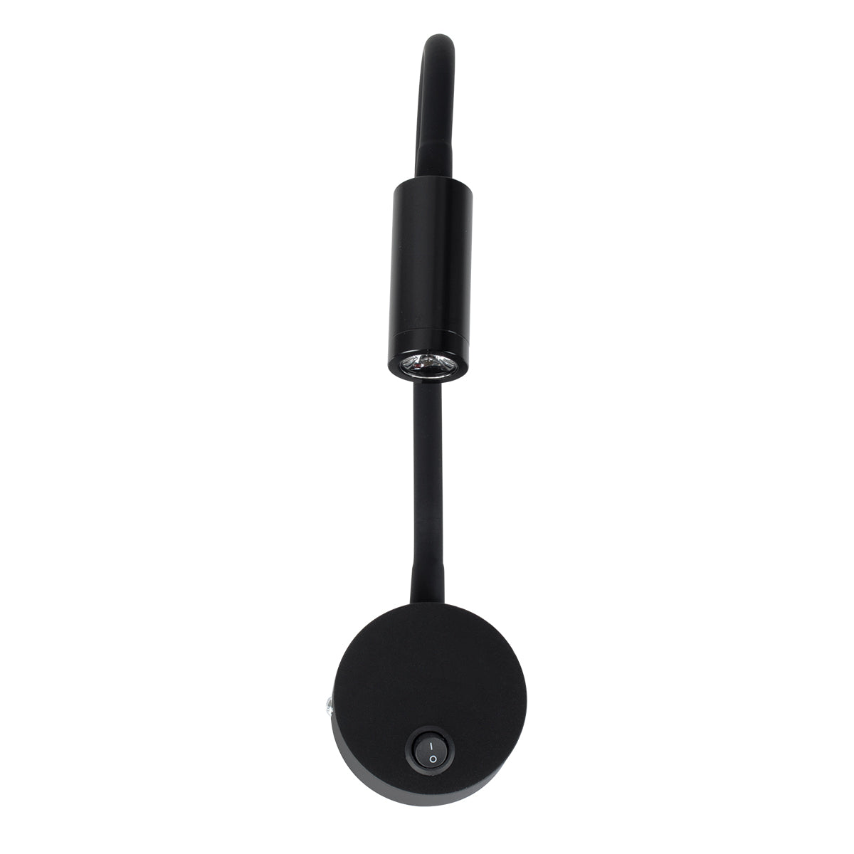 GloboStar® GOOSE 60878 Μοντέρνο Φωτιστικό Τοίχου - Απλίκα Ξενοδοχείου Bed Side LED 3W 300lm 36° AC 220-240V - Reading Light - Μ6.5 x Π15 x Υ24.5cm - Φυσικό Λευκό 4500K - Μαύρο - ledmania.gr