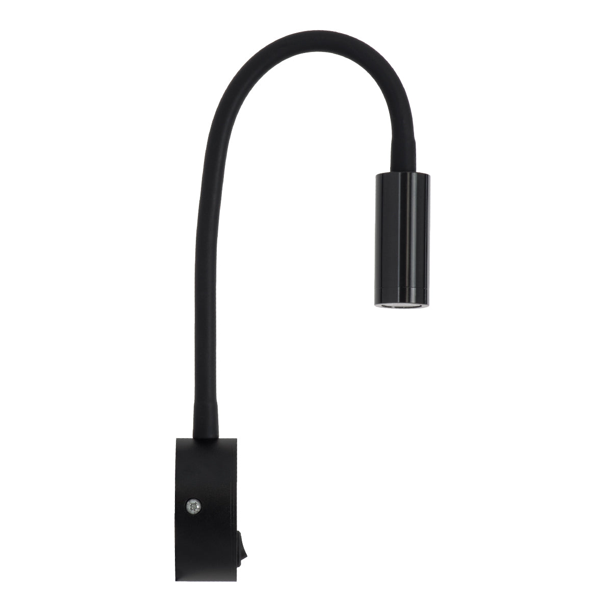 GloboStar® GOOSE 60878 Μοντέρνο Φωτιστικό Τοίχου - Απλίκα Ξενοδοχείου Bed Side LED 3W 300lm 36° AC 220-240V - Reading Light - Μ6.5 x Π15 x Υ24.5cm - Φυσικό Λευκό 4500K - Μαύρο - ledmania.gr