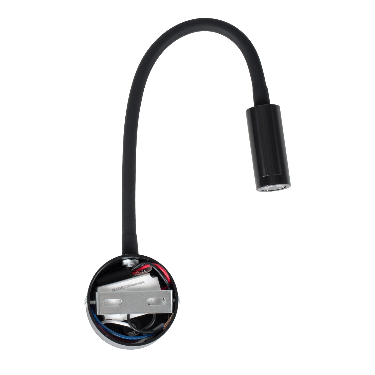 GloboStar® GOOSE 60878 Μοντέρνο Φωτιστικό Τοίχου - Απλίκα Ξενοδοχείου Bed Side LED 3W 300lm 36° AC 220-240V - Reading Light - Μ6.5 x Π15 x Υ24.5cm - Φυσικό Λευκό 4500K - Μαύρο - ledmania.gr