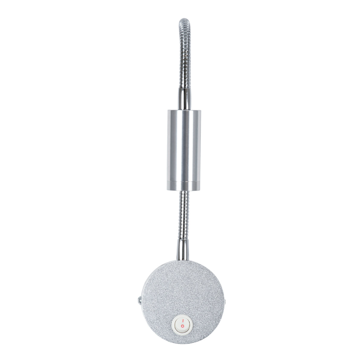 GloboStar® GOOSE 60879 Μοντέρνο Φωτιστικό Τοίχου - Απλίκα Ξενοδοχείου Bed Side LED 3W 300lm 36° AC 220-240V - Reading Light - Μ6.5 x Π15 x Υ24.5cm - Φυσικό Λευκό 4500K - Ασημί Νίκελ - ledmania.gr