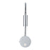GloboStar® GOOSE 60879 Μοντέρνο Φωτιστικό Τοίχου - Απλίκα Ξενοδοχείου Bed Side LED 3W 300lm 36° AC 220-240V - Reading Light - Μ6.5 x Π15 x Υ24.5cm - Φυσικό Λευκό 4500K - Ασημί Νίκελ - ledmania.gr