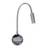 GloboStar® GOOSE 60879 Μοντέρνο Φωτιστικό Τοίχου - Απλίκα Ξενοδοχείου Bed Side LED 3W 300lm 36° AC 220-240V - Reading Light - Μ6.5 x Π15 x Υ24.5cm - Φυσικό Λευκό 4500K - Ασημί Νίκελ - ledmania.gr