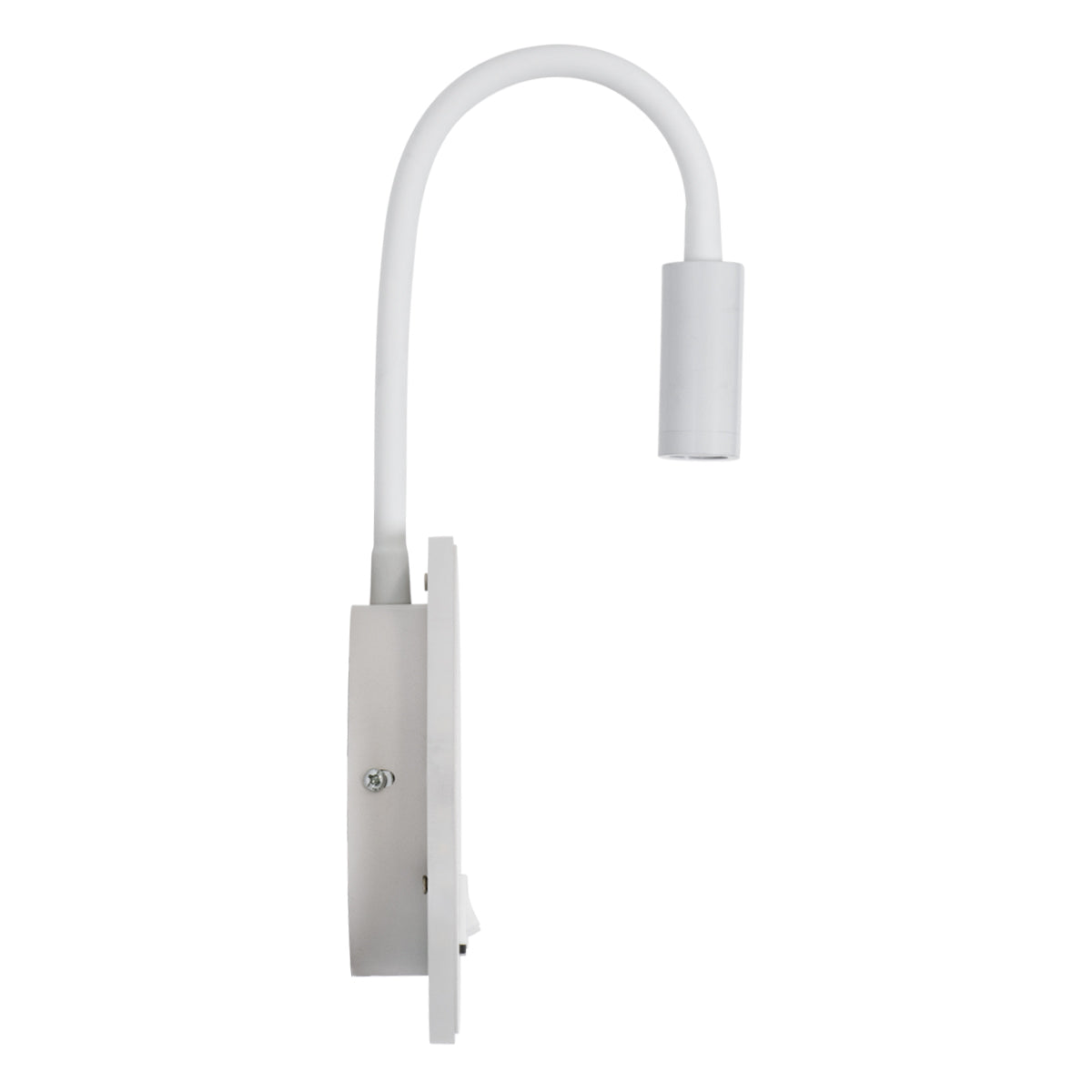 GloboStar® GOOSE 60881 Μοντέρνο Φωτιστικό Τοίχου - Απλίκα Ξενοδοχείου Bed Side LED 6W 600lm 36° & 360° AC 220-240V - Reading Light & 360° Κρυφός Φωτισμός - Φορτιστής USB 3A - Μ15.5 x Π15 x Υ30.5cm - Φυσικό Λευκό 4500K - Λευκό - ledmania.gr