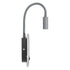 GLOBOSTAR® GOOSE 60882 Μοντέρνο Φωτιστικό Τοίχου - Απλίκα Ξενοδοχείου Reading Light με Φορτιστή USB 3A LED 6W 600lm 36° & 360° AC 220-240V IP20 Φυσικό Λευκό 4500K - CREE XPE & Lumileds SMD Chip & TÜV SÜD Driver - Γκρι Ανθρακί Ματ - Μ15.5 x Π15 x Υ30.5c...