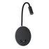 GloboStar® GOOSE 60883 Μοντέρνο Φωτιστικό Τοίχου - Απλίκα Ξενοδοχείου Bed Side LED 6W 600lm 36° & 360° AC 220-240V - Reading Light & 360° Κρυφός Φωτισμός - Φορτιστής USB 3A - Μ15.5 x Π15 x Υ30.5cm - Φυσικό Λευκό 4500K - Μαύρο - ledmania.gr