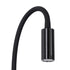 GloboStar® GOOSE 60883 Μοντέρνο Φωτιστικό Τοίχου - Απλίκα Ξενοδοχείου Bed Side LED 6W 600lm 36° & 360° AC 220-240V - Reading Light & 360° Κρυφός Φωτισμός - Φορτιστής USB 3A - Μ15.5 x Π15 x Υ30.5cm - Φυσικό Λευκό 4500K - Μαύρο - ledmania.gr