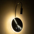 GLOBOSTAR® GOOSE 60884 Μοντέρνο Φωτιστικό Τοίχου - Απλίκα Ξενοδοχείου Reading Light με Φορτιστή USB 3A LED 6W 600lm 36° & 360° AC 220-240V IP20 Φυσικό Λευκό 4500K - CREE XPE & Lumileds SMD Chip & TÜV SÜD Driver - Νίκελ Βούρτσας - Μ15.5 x Π15 x Υ30.5cm ...