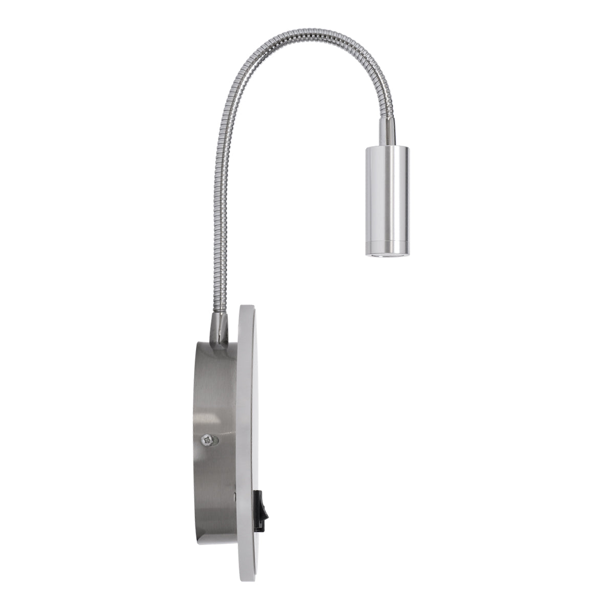 GLOBOSTAR® GOOSE 60884 Μοντέρνο Φωτιστικό Τοίχου - Απλίκα Ξενοδοχείου Reading Light με Φορτιστή USB 3A LED 6W 600lm 36° & 360° AC 220-240V IP20 Φυσικό Λευκό 4500K - CREE XPE & Lumileds SMD Chip & TÜV SÜD Driver - Νίκελ Βούρτσας - Μ15.5 x Π15 x Υ30.5cm ...