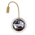 GloboStar® GOOSE 60885 Μοντέρνο Φωτιστικό Τοίχου - Απλίκα Ξενοδοχείου Bed Side LED 6W 600lm 36° & 360° AC 220-240V - Reading Light & 360° Κρυφός Φωτισμός - Φορτιστής USB 3A - Μ15.5 x Π15 x Υ30.5cm - Φυσικό Λευκό 4500K - Χρυσό Βούρτσας - ledmania.gr