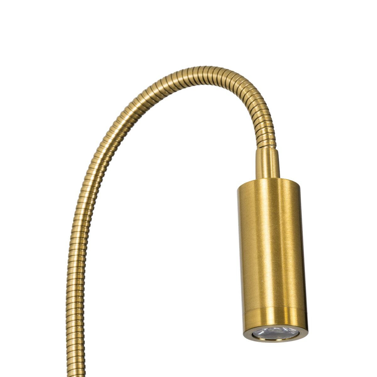 GloboStar® GOOSE 60885 Μοντέρνο Φωτιστικό Τοίχου - Απλίκα Ξενοδοχείου Bed Side LED 6W 600lm 36° & 360° AC 220-240V - Reading Light & 360° Κρυφός Φωτισμός - Φορτιστής USB 3A - Μ15.5 x Π15 x Υ30.5cm - Φυσικό Λευκό 4500K - Χρυσό Βούρτσας - ledmania.gr