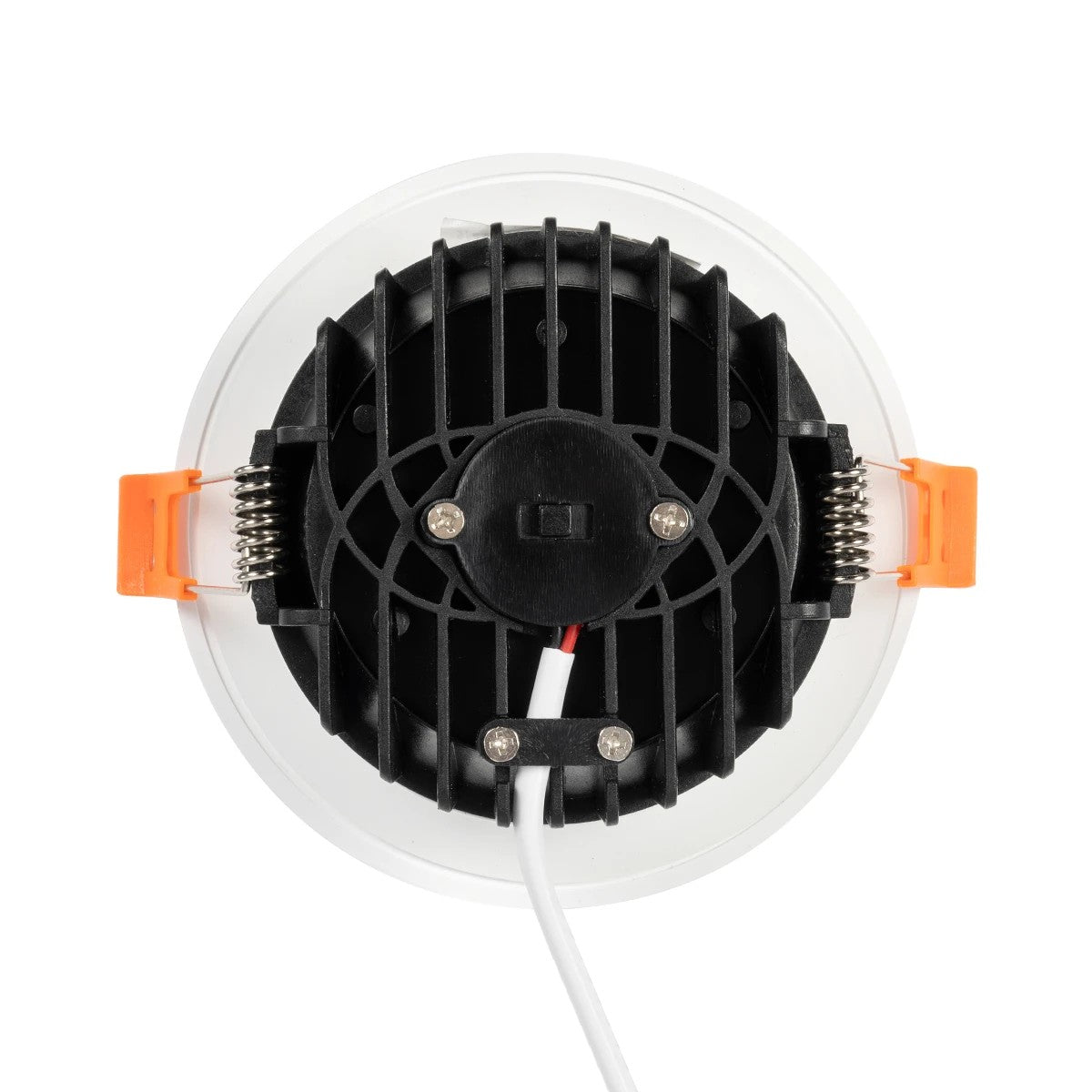 GLOBOSTAR® WATERA 60898 Χωνευτό Downlight Σποτ Panel LED 12W 1500lm 120° AC 220-240V Αδιάβροχο IP54 Ρυθμιζόμενο Λευκό CCT με Διακόπτη στο Σώμα 2700K/4500K/6000K Dimmable - Lumileds SMD Chip & TÜV SÜD Driver - Λευκό Ματ - Μ10.8 x Π10.8 x Υ3.2cm / Q9cm -... - ledmania.gr