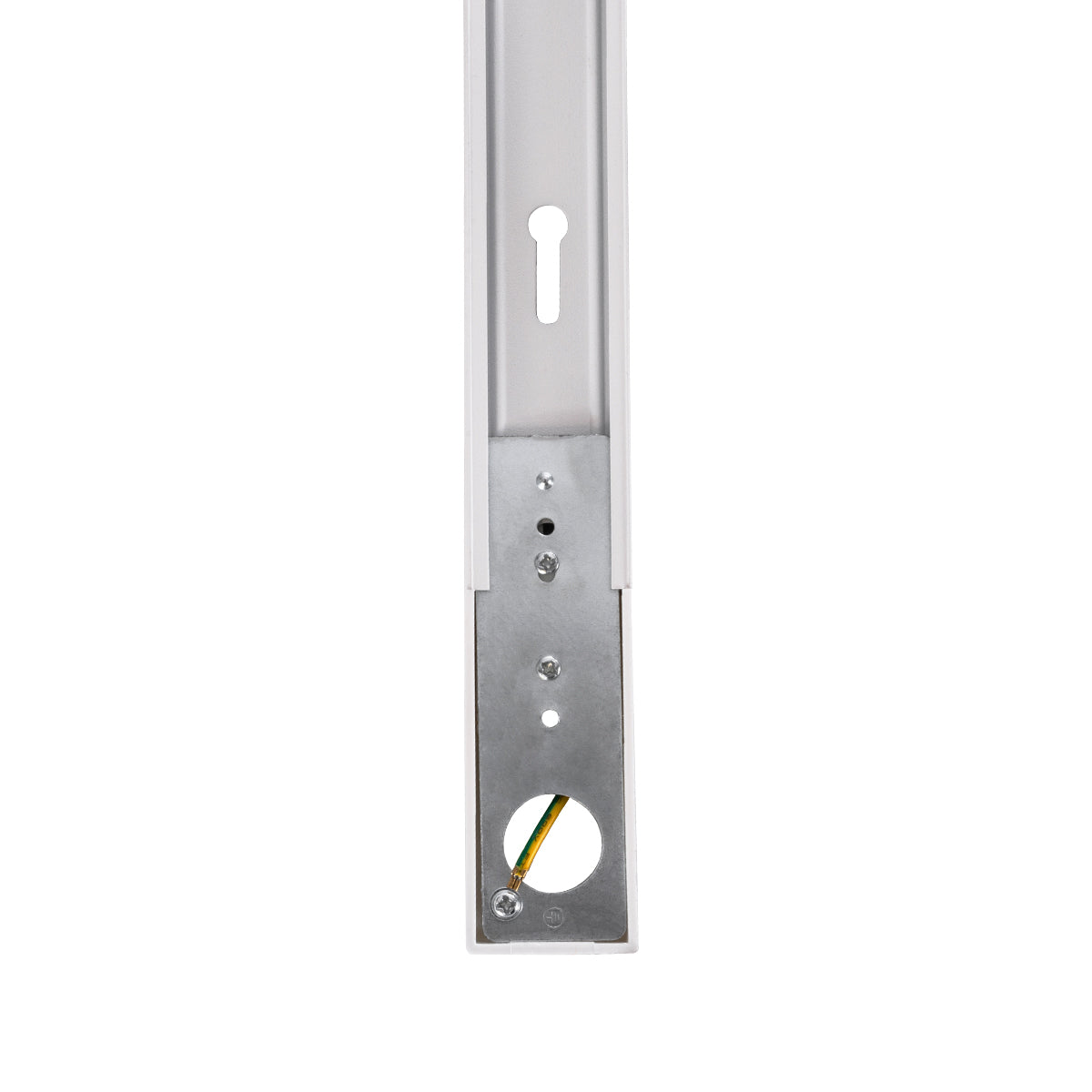GLOBOSTAR® EUROTRACK-1PH 60902 Μονοφασική Ράγα 2 Καλωδίων 1L+1N για Σύστημα Ράγας Eurotrack-1PH AC 220-240V IP20 - Λευκό Ματ - Μ100 x Π3.6 x Υ2cm