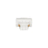GLOBOSTAR® EUROTRACK-1PH 60904 Μονοφασικός Σύνδεσμος Ι Επέκτασης Ράγας 2 Καλωδίων 1L+1N για Σύστημα Ράγας Eurotrack-1PH AC 220-240V IP20 - Λευκό Ματ - Μ9.3 x Π3.5 x Υ1.6cm - ledmania.gr