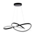 GloboStar® DEXTER 60913 Κρεμαστό Φωτιστικό Οροφής Design LED CCT 90W 10080lm 300° AC 220-240V - Εναλλαγή Φωτισμού μέσω Τηλεχειριστηρίου All In One Ψυχρό 6000k+Φυσικό 4500k+Θερμό 2700k Dimmable Φ73cm - Μαύρο - 3 Years Warranty - ledmania.gr