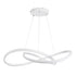 GloboStar® DEXTER 60914 Κρεμαστό Φωτιστικό Οροφής Design LED CCT 90W 10080lm 300° AC 220-240V - Εναλλαγή Φωτισμού μέσω Τηλεχειριστηρίου All In One Ψυχρό 6000k+Φυσικό 4500k+Θερμό 2700k Dimmable Φ73cm - Λευκό - 3 Years Warranty - ledmania.gr