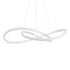 GloboStar® DEXTER 60914 Κρεμαστό Φωτιστικό Οροφής Design LED CCT 90W 10080lm 300° AC 220-240V - Εναλλαγή Φωτισμού μέσω Τηλεχειριστηρίου All In One Ψυχρό 6000k+Φυσικό 4500k+Θερμό 2700k Dimmable Φ73cm - Λευκό - 3 Years Warranty - ledmania.gr