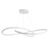 GLOBOSTAR® DEXTER 60918 Μοντέρνο Κρεμαστό Φωτιστικό Οροφής LED 120W 13440lm 300° AC 220-240V IP20 Ρυθμιζόμενο Λευκό CCT με Χειριστήριο από 2700K έως 6000K Dimmable - Lumileds SMD Chip - Λευκό Ματ - Μ103 x Π103 x Υ22cm - 3 Χρόνια Εγγύηση