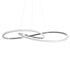 GloboStar® DEXTER 60919 Κρεμαστό Φωτιστικό Οροφής Design LED CCT 120W 13440lm 300° AC 220-240V - Εναλλαγή Φωτισμού μέσω Τηλεχειριστηρίου All In One Ψυχρό 6000k+Φυσικό 4500k+Θερμό 2700k Dimmable Φ103cm - Νίκελ Βούρτσας - 3 Years Warranty - ledmania.gr