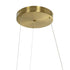 GLOBOSTAR® DEXTER 60920 Μοντέρνο Κρεμαστό Φωτιστικό Οροφής LED 120W 13440lm 300° AC 220-240V IP20 Ρυθμιζόμενο Λευκό CCT με Χειριστήριο από 2700K έως 6000K Dimmable - Lumileds SMD Chip - Χρυσό Βούρτσας - Μ103 x Π103 x Υ30cm - 3 Χρόνια Εγγύηση - ledmania.gr