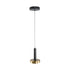 GLOBOSTAR® ZANE 60933 Κρεμαστό Φωτιστικό Design LED CCT 18W 2016lm 120° AC 220-240V IP20 - Εναλλαγή Φωτισμού μέσω Τηλεχειριστηρίου All In One Ψυχρό 6000k+Φυσικό 4500k+Θερμό 2700k Dimmable - Φ15 x Υ18cm - Μαύρο & Χρυσό - 3 Χρόνια Εγγύηση - ledmania.gr