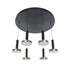 GLOBOSTAR® ZANE 60935 Κρεμαστό Φωτιστικό Design LED CCT 100W 11200lm 120° AC 220-240V IP20 - Εναλλαγή Φωτισμού μέσω Τηλεχειριστηρίου All In One Ψυχρό 6000k+Φυσικό 4500k+Θερμό 2700k Dimmable - Φ100 x Υ18cm - Μαύρο & Χρυσό - 3 Χρόνια Εγγύηση - ledmania.gr