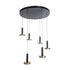 GLOBOSTAR® ZANE 60935 Κρεμαστό Φωτιστικό Design LED CCT 100W 11200lm 120° AC 220-240V IP20 - Εναλλαγή Φωτισμού μέσω Τηλεχειριστηρίου All In One Ψυχρό 6000k+Φυσικό 4500k+Θερμό 2700k Dimmable - Φ100 x Υ18cm - Μαύρο & Χρυσό - 3 Χρόνια Εγγύηση - ledmania.gr