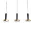 GLOBOSTAR® ZANE 60936 Κρεμαστό Φωτιστικό Design LED CCT 54W 6048lm 120° AC 220-240V IP20 - Εναλλαγή Φωτισμού μέσω Τηλεχειριστηρίου All In One Ψυχρό 6000k+Φυσικό 4500k+Θερμό 2700k Dimmable - Μ80 x Π15 x Υ18cm - Μαύρο & Χρυσό - 3 Χρόνια Εγγύηση - ledmania.gr