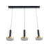 GLOBOSTAR® ZANE 60936 Κρεμαστό Φωτιστικό Design LED CCT 54W 6048lm 120° AC 220-240V IP20 - Εναλλαγή Φωτισμού μέσω Τηλεχειριστηρίου All In One Ψυχρό 6000k+Φυσικό 4500k+Θερμό 2700k Dimmable - Μ80 x Π15 x Υ18cm - Μαύρο & Χρυσό - 3 Χρόνια Εγγύηση - ledmania.gr