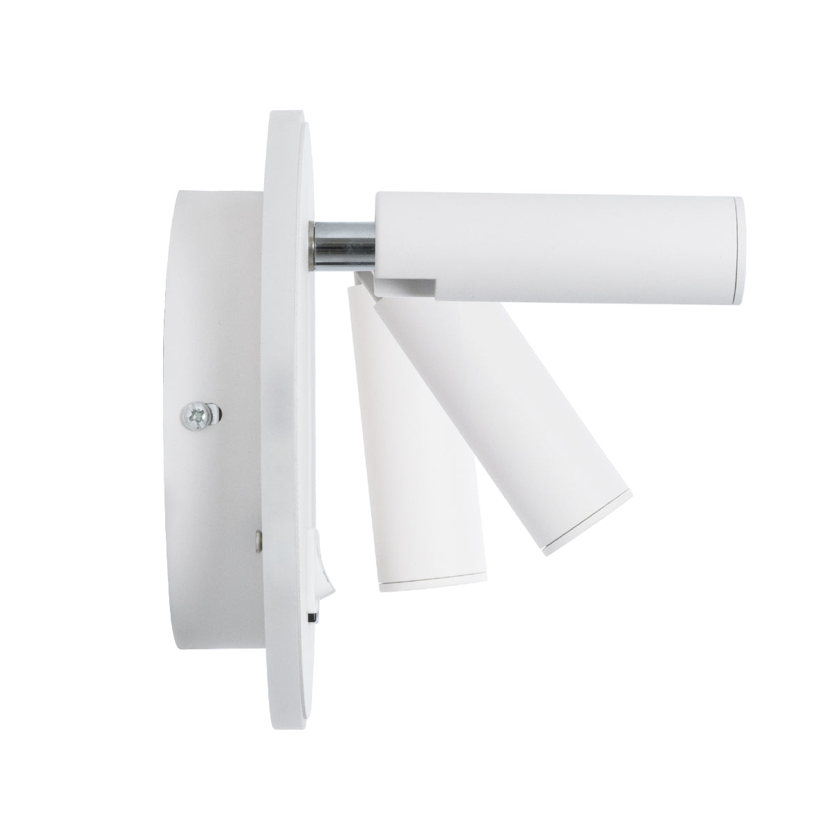 GloboStar® LADY-R 60939 Μοντέρνο Φωτιστικό Τοίχου - Απλίκα Ξενοδοχείου Bed Side LED 6W 600lm 36° & 360° AC 220-240V - Reading Light & Κρυφός Φωτισμός - Φορτιστής USB 3A - Φ15 x Υ7cm - Φυσικό Λευκό 4500K - Λευκό - 3 Χρόνια Εγγύηση - ledmania.gr