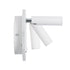 GloboStar® LADY-R 60939 Μοντέρνο Φωτιστικό Τοίχου - Απλίκα Ξενοδοχείου Bed Side LED 6W 600lm 36° & 360° AC 220-240V - Reading Light & Κρυφός Φωτισμός - Φορτιστής USB 3A - Φ15 x Υ7cm - Φυσικό Λευκό 4500K - Λευκό - 3 Χρόνια Εγγύηση - ledmania.gr