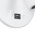 GloboStar® LADY-R 60939 Μοντέρνο Φωτιστικό Τοίχου - Απλίκα Ξενοδοχείου Bed Side LED 6W 600lm 36° & 360° AC 220-240V - Reading Light & Κρυφός Φωτισμός - Φορτιστής USB 3A - Φ15 x Υ7cm - Φυσικό Λευκό 4500K - Λευκό - 3 Χρόνια Εγγύηση - ledmania.gr