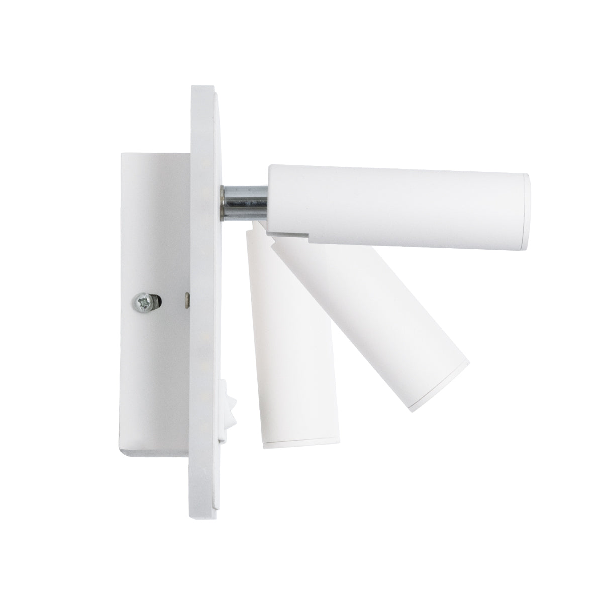 GloboStar® LADY-S 60943 Μοντέρνο Φωτιστικό Τοίχου - Απλίκα Ξενοδοχείου Bed Side LED 6W 600lm 36° & 360° AC 220-240V - Reading Light & Κρυφός Φωτισμός - Φορτιστής USB 3A - Μ15 x Π15 x Υ7cm - Φυσικό Λευκό 4500K - Λευκό - 3 Χρόνια Εγγύηση - ledmania.gr