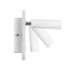 GloboStar® LADY-S 60943 Μοντέρνο Φωτιστικό Τοίχου - Απλίκα Ξενοδοχείου Bed Side LED 6W 600lm 36° & 360° AC 220-240V - Reading Light & Κρυφός Φωτισμός - Φορτιστής USB 3A - Μ15 x Π15 x Υ7cm - Φυσικό Λευκό 4500K - Λευκό - 3 Χρόνια Εγγύηση - ledmania.gr