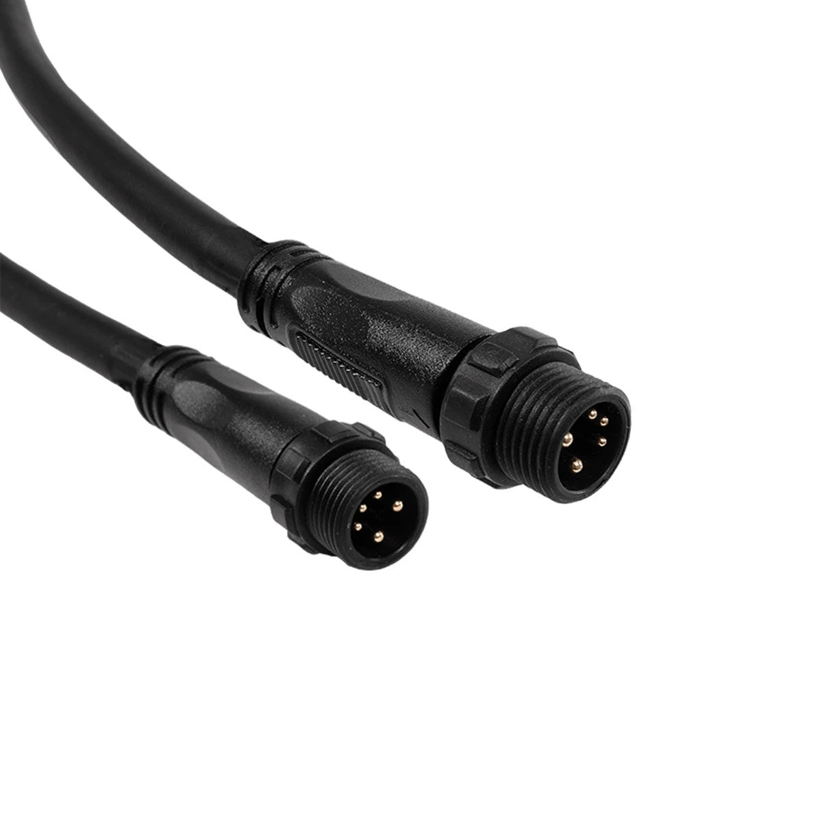 GLOBOSTAR® CONNECTOR 60957 5 Pin Καλώδιο/Επέκταση Τ 1 Μέτρου με Είσοδο 1 x Αρσενικό Βύσμα & Έξοδο 2 x Θηλυκά Βύσματα Αδιάβροχο IP68 - Μαύρο - Μ100 x Π2.5 x Υ2.5cm - ledmania.gr