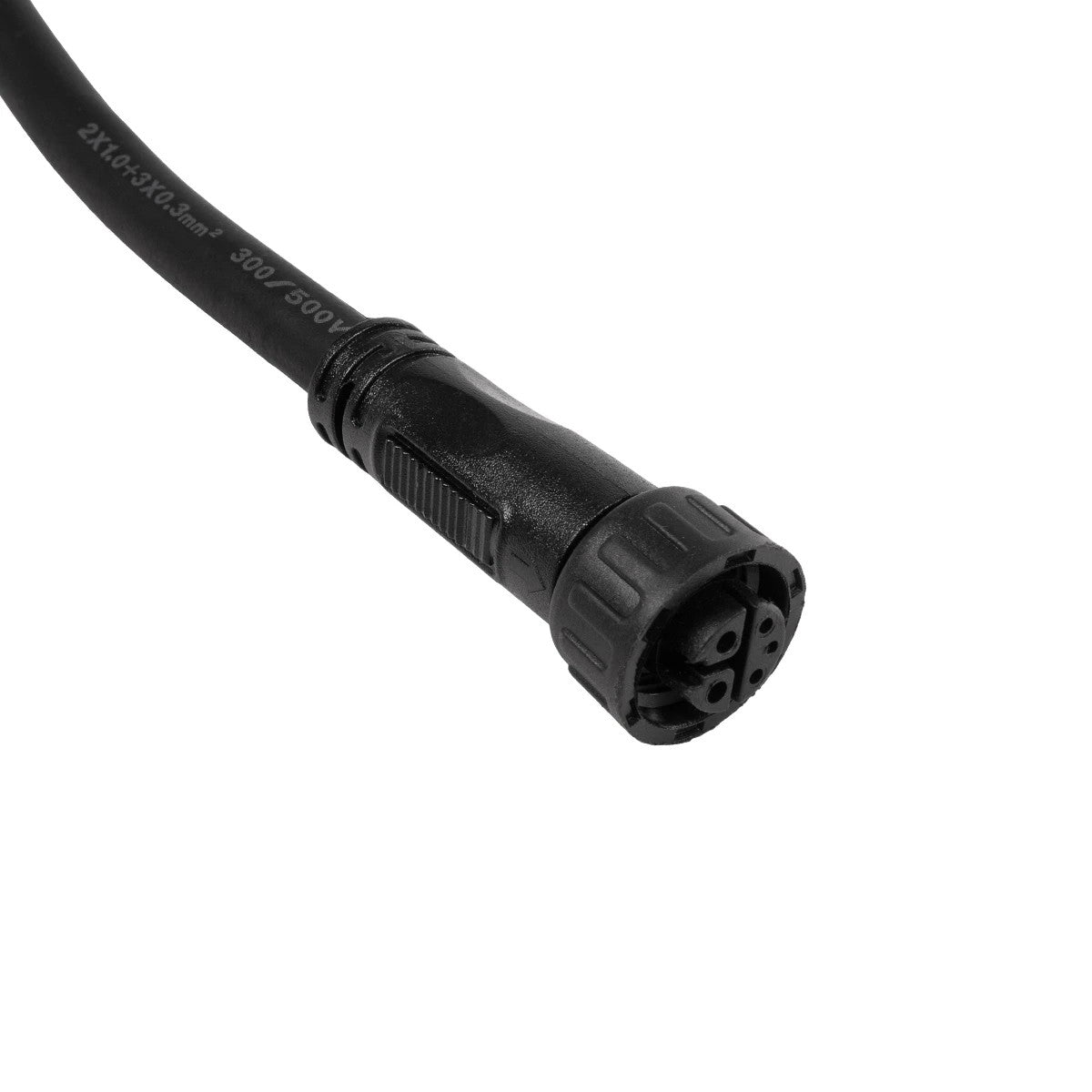 GLOBOSTAR® CONNECTOR 60957 5 Pin Καλώδιο/Επέκταση Τ 1 Μέτρου με Είσοδο 1 x Αρσενικό Βύσμα & Έξοδο 2 x Θηλυκά Βύσματα Αδιάβροχο IP68 - Μαύρο - Μ100 x Π2.5 x Υ2.5cm - ledmania.gr