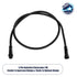GLOBOSTAR® CONNECTOR 60958 5 Pin Καλώδιο/Επέκταση Ι 1 Μέτρου με Είσοδο 1 x Αρσενικό Βύσμα & Έξοδο 1 x Θηλυκό Βύσμα Αδιάβροχο IP68 - Μαύρο - Μ100 x Π2.5 x Υ2.5cm - ledmania.gr