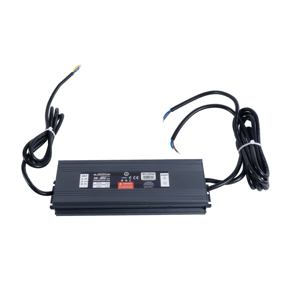 GLOBOSTAR® LUMISPLASH 60966 Τροφοδοτικό/Μετασχηματιστής Class II SELV 300W 12.5A DC 24V Αδιάβροχο IP68 - AC 220-240V σε DC 24V - M23.5 x W7.5 x H3.6cm - 3 Χρόνια Εγγύηση - ledmania.gr