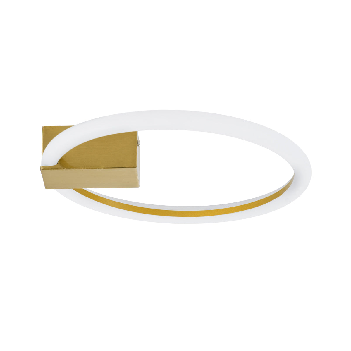 GloboStar® CINDERELLA 60978 Φωτιστικό Οροφής Δαχτυλίδι-Κύκλος LED CCT 16W 1792lm 360° AC 220-240V - Εναλλαγή Φωτισμού μέσω Διακόπτη On/Off All In One Ψυχρό 6000k+Φυσικό 4500k+Θερμό 2700k Φ28cm - Χρυσό Βούρτσας - 3 Years Warranty - ledmania.gr