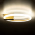 GloboStar® CINDERELLA 60978 Φωτιστικό Οροφής Δαχτυλίδι-Κύκλος LED CCT 16W 1792lm 360° AC 220-240V - Εναλλαγή Φωτισμού μέσω Διακόπτη On/Off All In One Ψυχρό 6000k+Φυσικό 4500k+Θερμό 2700k Φ28cm - Χρυσό Βούρτσας - 3 Years Warranty - ledmania.gr