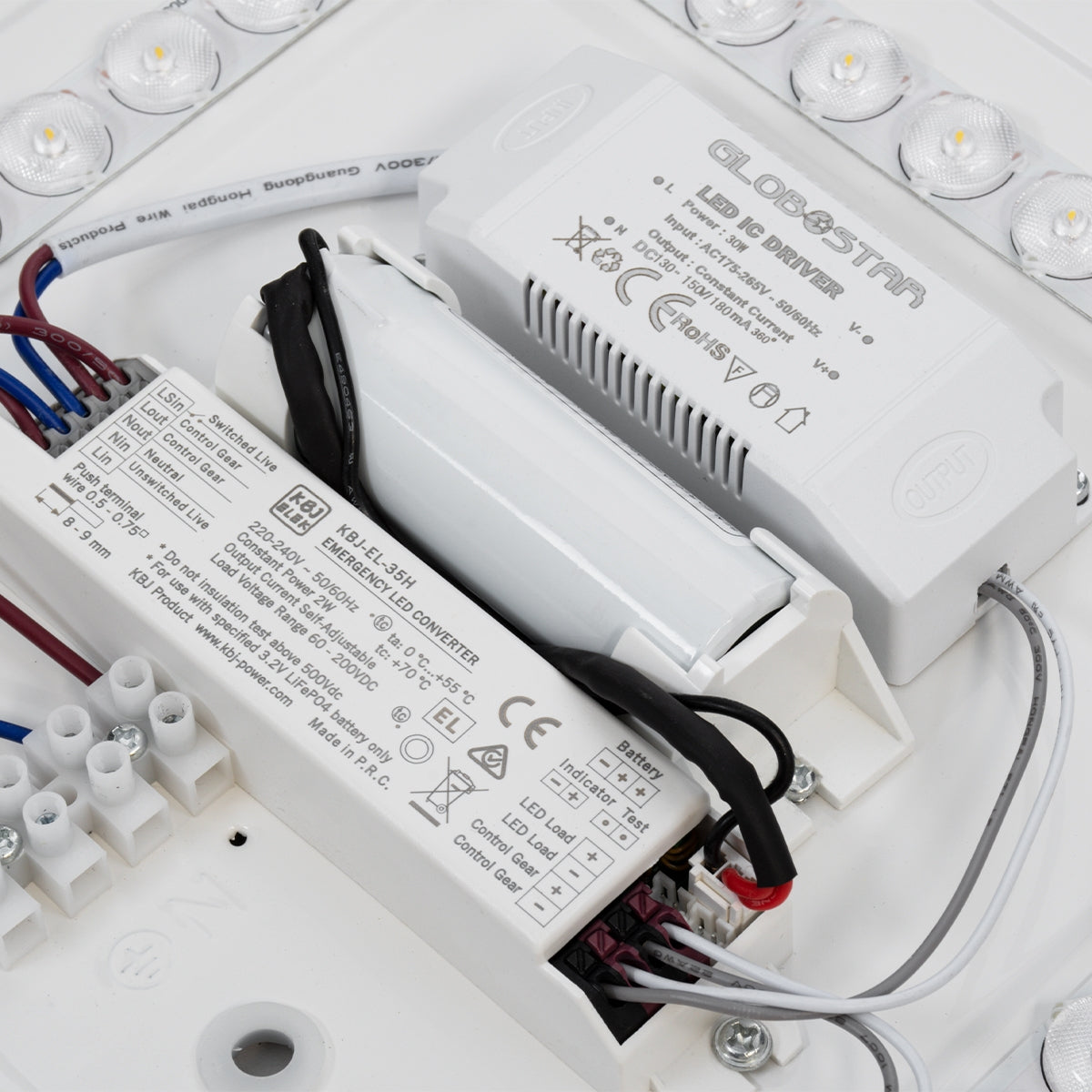 GloboStar® EMERGANO 60993 Πλαφονιέρα Οροφής LED 30W 2850lm 120° AC 220-240V με Ενσωματωμένο Σύστημα Emergency Li-ion 3450mAh/12.8Wh με Αυτονομία 3hrs - Αδιάβροχη IP54 Φ38 x Υ5.3cm Φυσικό Λευκό 4500K - Λευκό - Bridgelux Chips - 3 Years Warranty - ledmania.gr