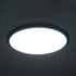 GLOBOSTAR® TUFFIN 60996 Φωτιστικό Πλαφονιέρα Οροφής LED 24W 2760lm 120° AC 220-240V Αδιάβροχο IP54 Ψυχρό Λευκό 6000K - Lumileds SMD Chip - Μαύρο Ματ & Λευκό Γαλακτερό - Μ30 x Π30 x Υ6.5cm - 3 Χρόνια Εγγύηση